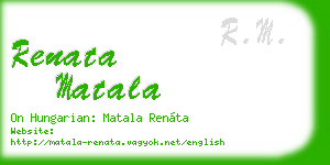 renata matala business card